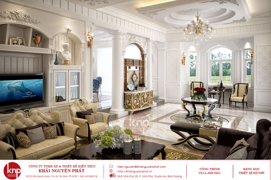 100+ mẫu trang trí phòng khách kiểu cổ điển đẹp và sang trọng nhất