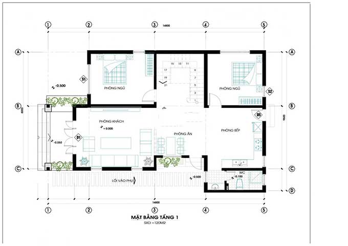 6+ mẫu biệt thự 1 tầng 5 phòng ngủ nhà vườn đẹp hiện đại 2022